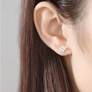 Adorable 925 Sterling Silver Stud Earrings
